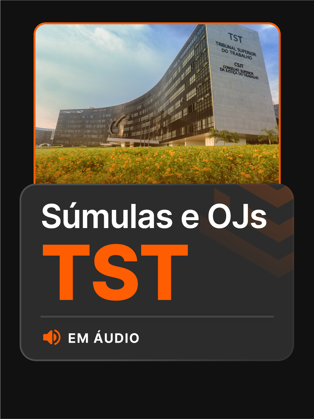 Imagem banner Súmulas e OJs TST
